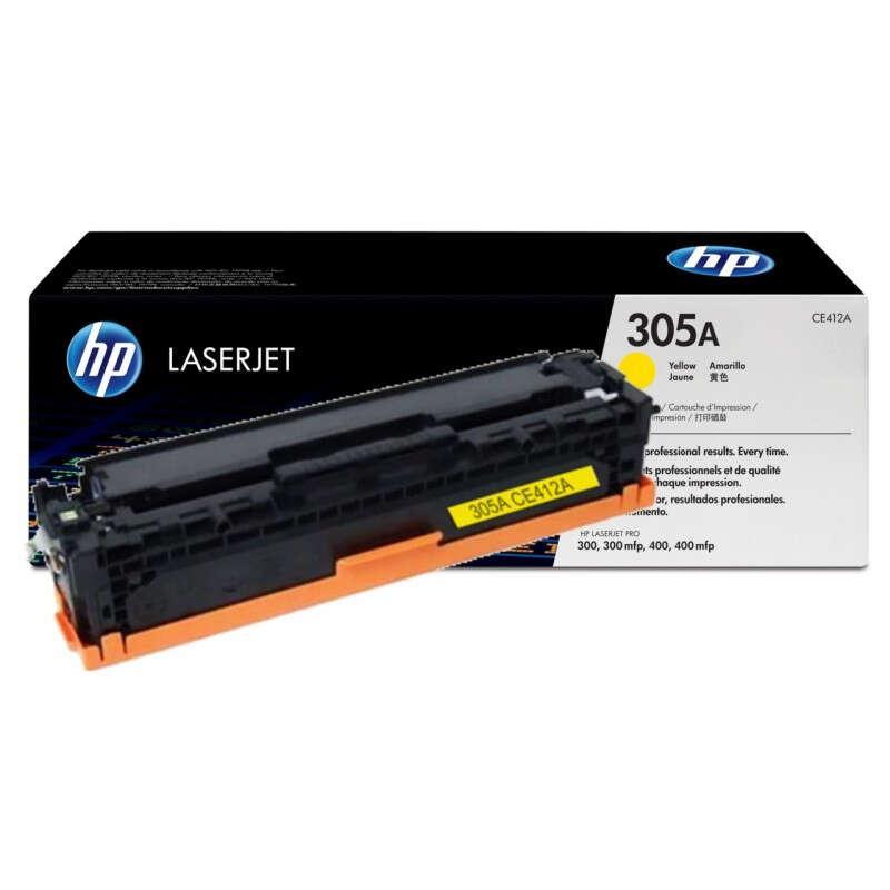 Картридж лазерный HP 305A CE412A жел. для CLJ M351/M451/M375