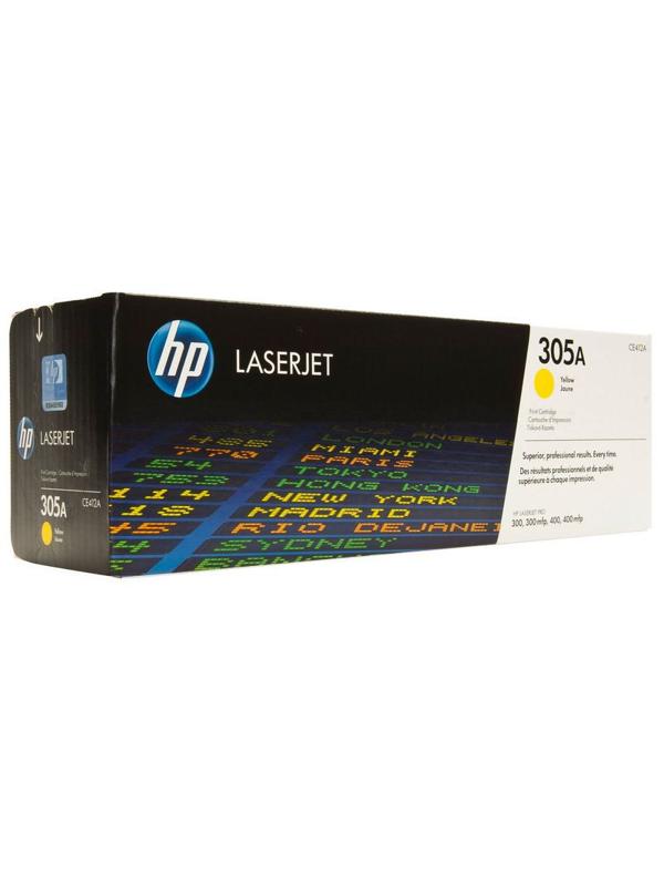 Картридж лазерный HP 305A CE412A жел. для CLJ M351/M451/M375