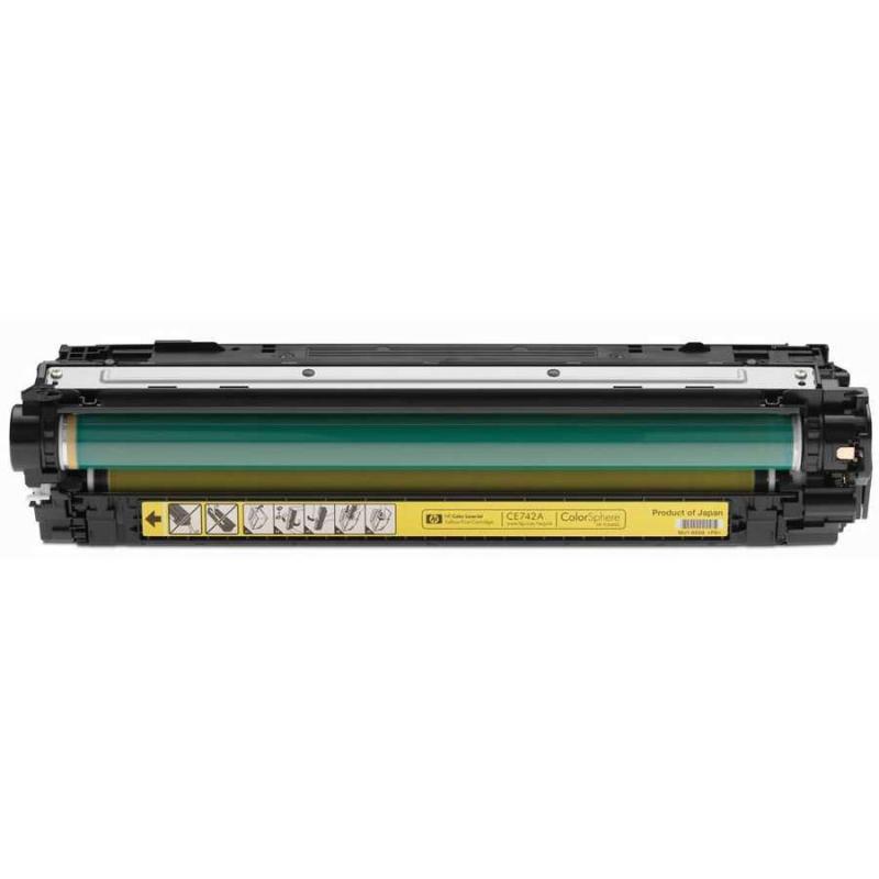 Картридж лазерный HP 307A CE742A жел. для CLJ CP5225