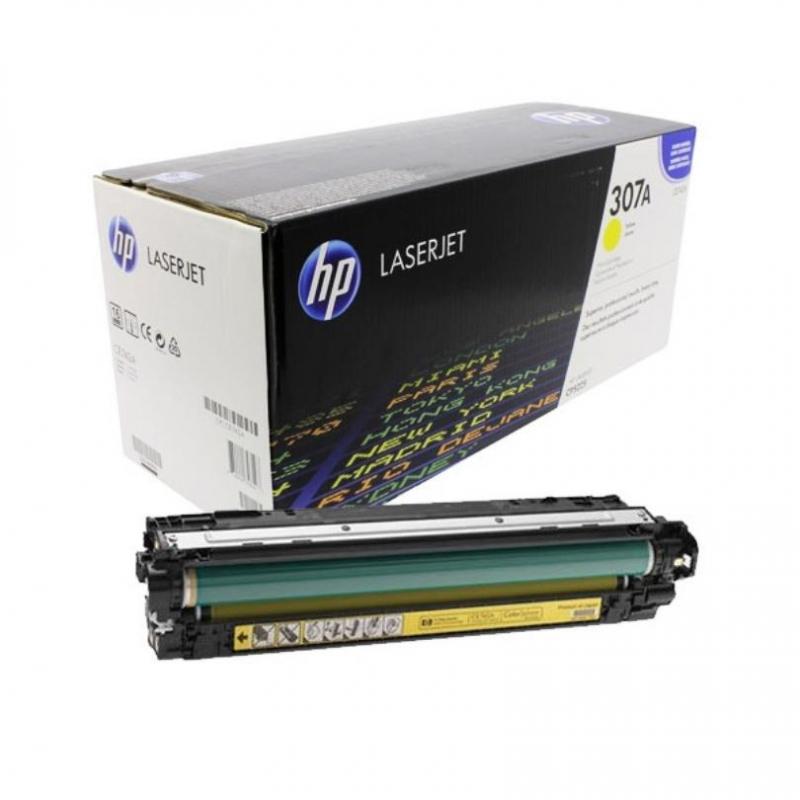 Картридж лазерный HP 307A CE742A жел. для CLJ CP5225