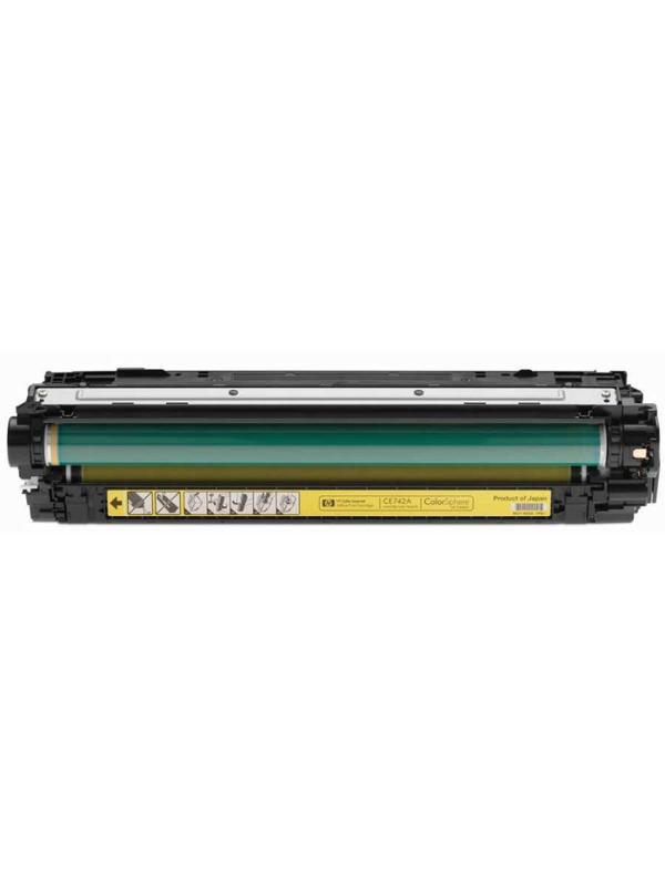 Картридж лазерный HP 307A CE742A жел. для CLJ CP5225