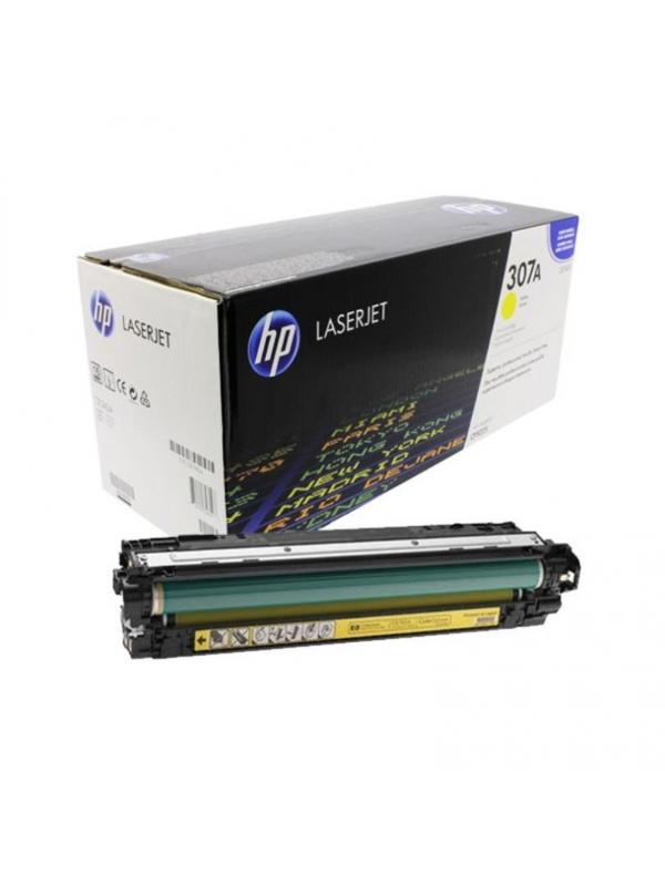 Картридж лазерный HP 307A CE742A жел. для CLJ CP5225