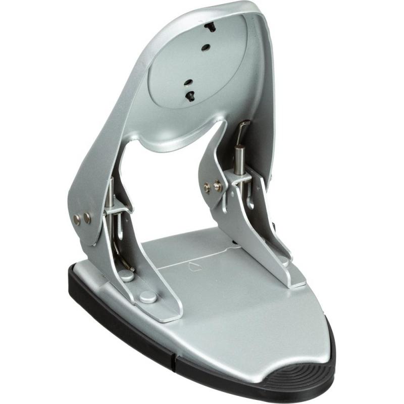 Дырокол ATTACHE 6760 до 60л., металл.,с лин.,с рез.вставкой,серебр.