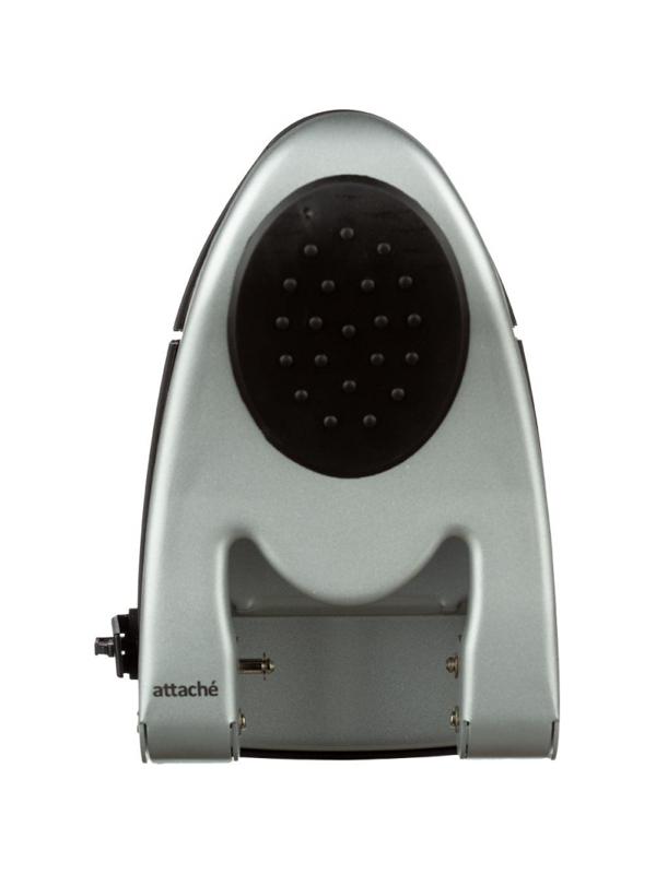 Дырокол ATTACHE 6760 до 60л., металл.,с лин.,с рез.вставкой,серебр.