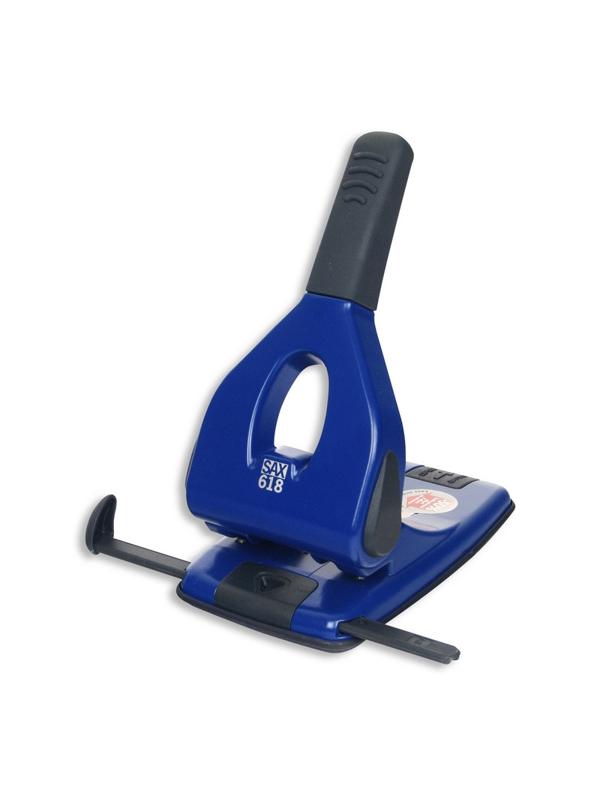 Дырокол SAX 618 до 65л., металл, с лин., синий, Австрия-Венгрия