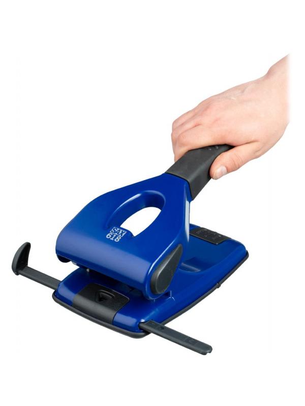 Дырокол SAX 618 до 65л., металл, с лин., синий, Австрия-Венгрия