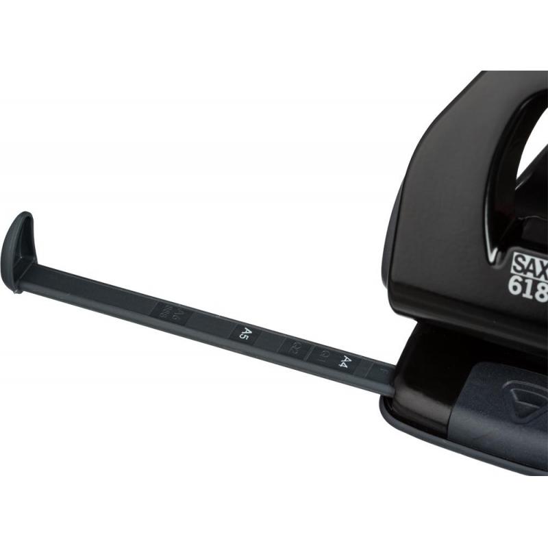 Дырокол SAX 618 до 65л., металл, с лин., черный, Австрия-Венгрия