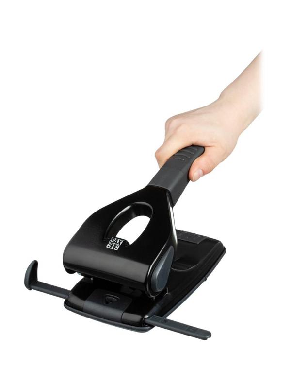 Дырокол SAX 618 до 65л., металл, с лин., черный, Австрия-Венгрия