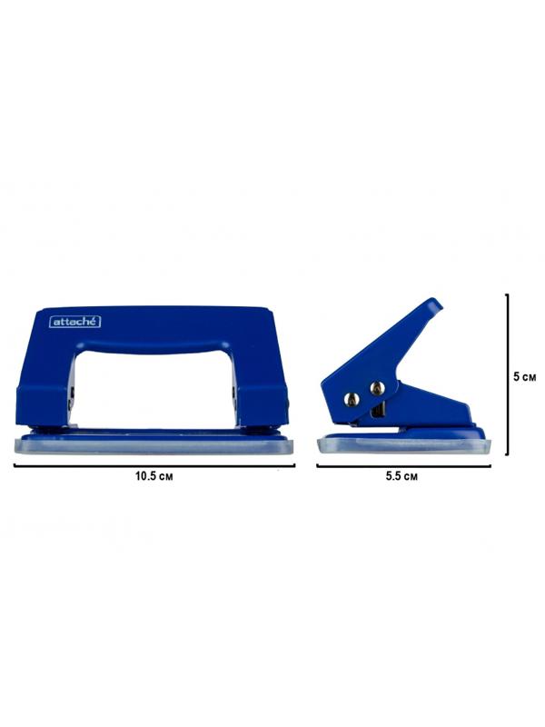 Дырокол ATTACHE 6304 до 10л., металл., синий