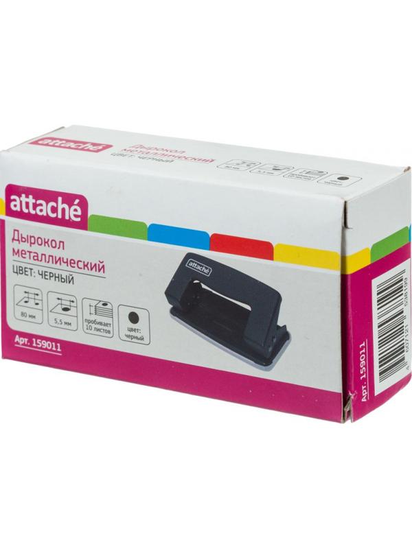 Дырокол ATTACHE 6304 до 10л., металл., черный
