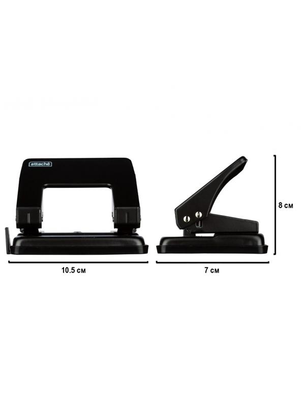Дырокол ATTACHE WD204 до 16л., металл., черный