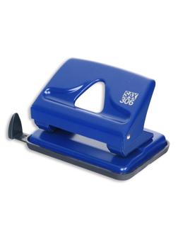 Дырокол SAX 306 до 20л., металл, с лин., синий, Австрия-Венгрия