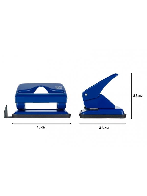 Дырокол SAX 306 до 20л., металл, с лин., синий, Австрия-Венгрия