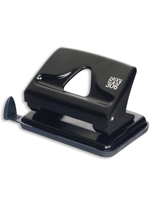 Дырокол SAX 306 до 20л., металл, с лин., черный, Австрия-Венгрия