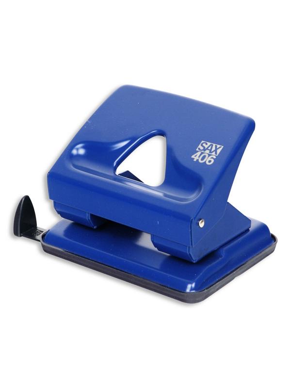 Дырокол SAX 406 до 30л., металл, с лин., синий, Австрия-Венгрия