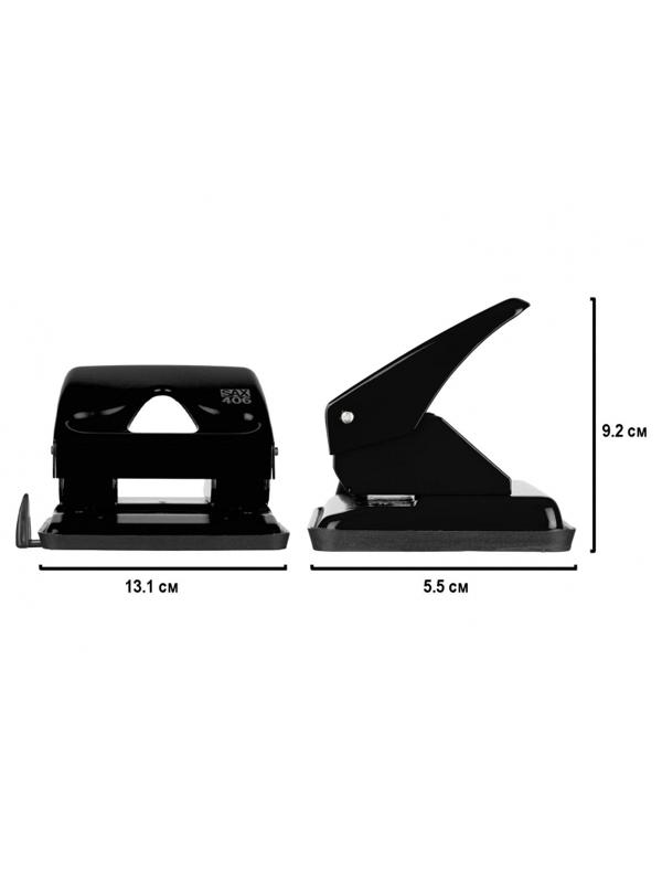 Дырокол SAX 406 до 30л., металл, с лин., черный, Австрия-Венгрия