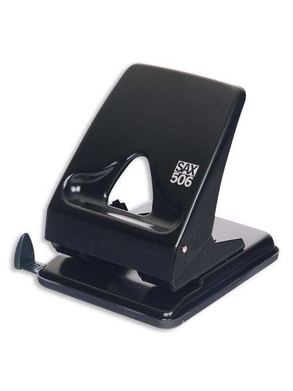 Дырокол SAX 506 до 40л., металл, с лин., черный, Австрия-Венгрия