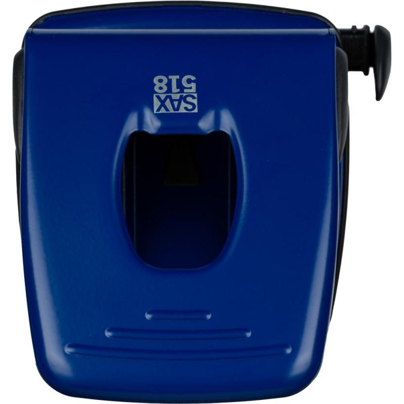 Дырокол SAX 518 до 40л., металл, с лин., синий, Австрия-Венгрия