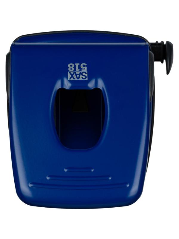 Дырокол SAX 518 до 40л., металл, с лин., синий, Австрия-Венгрия