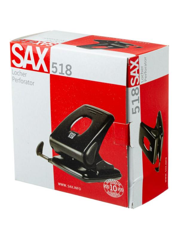 Дырокол SAX 518 до 40л., металл, с лин., синий, Австрия-Венгрия