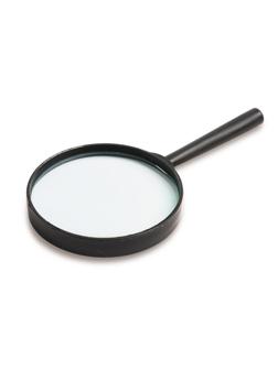 Лупа Attache, увеличение х5, диаметр 90 мм, цв.черный, карт/кор.