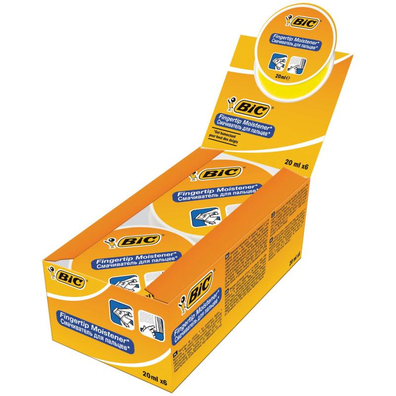 Подушка для смачивания пальцев гелевая BIC 897178 20мл