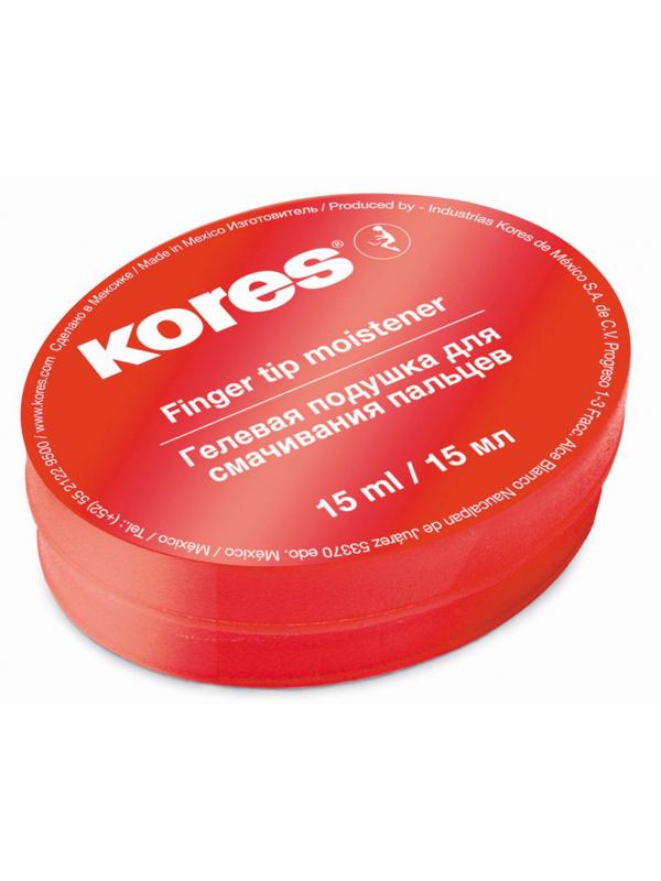 Подушка для смачивания пальцев гелевая KORES 15мл 32616