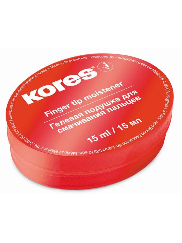 Подушка для смачивания пальцев гелевая KORES 15мл 32616