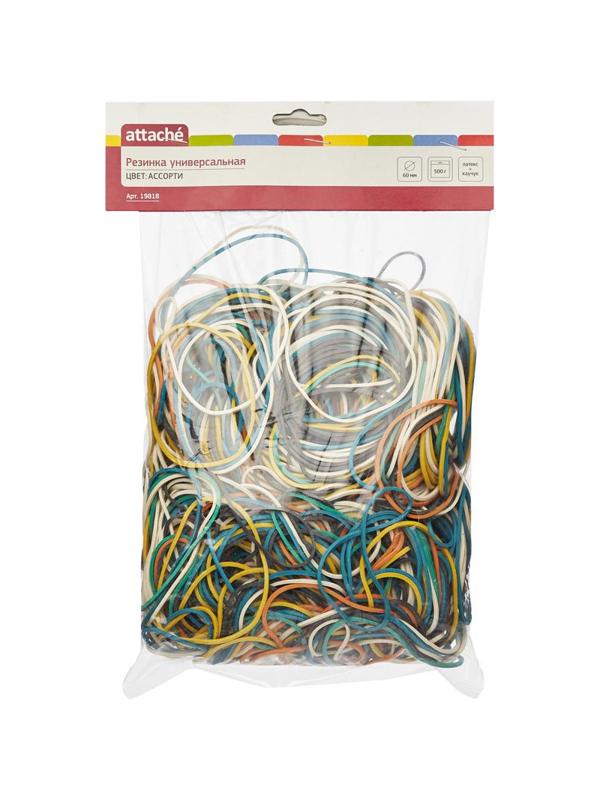 Резинка универсальная 500г диам.60мм. цвет ассорти