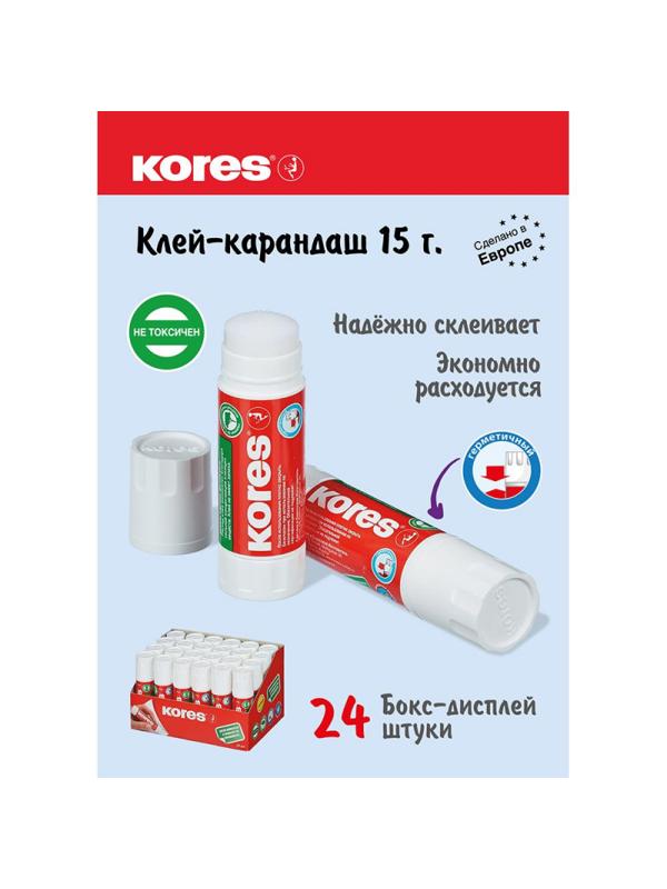 Клей-карандаш 15г KORES 12153