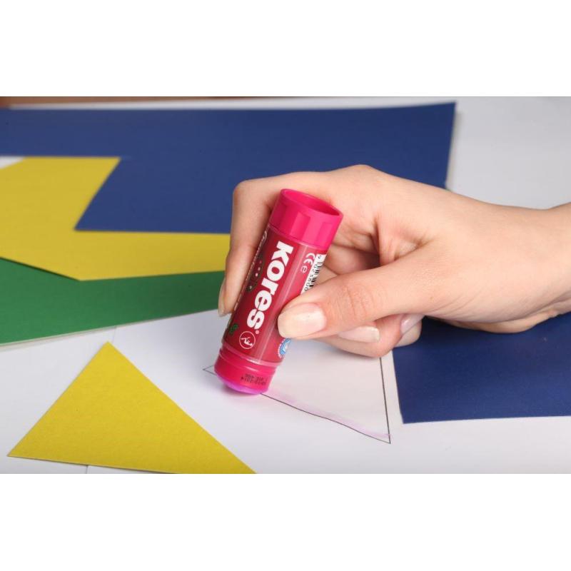 Клей-карандаш 15г KORES Chameleon (исчезающий цвет) 16511