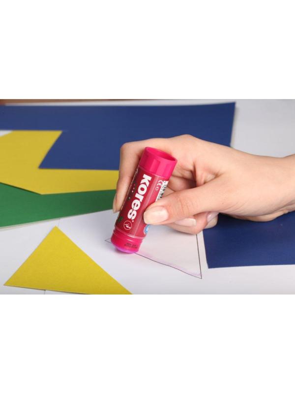 Клей-карандаш 15г KORES Chameleon (исчезающий цвет) 16511