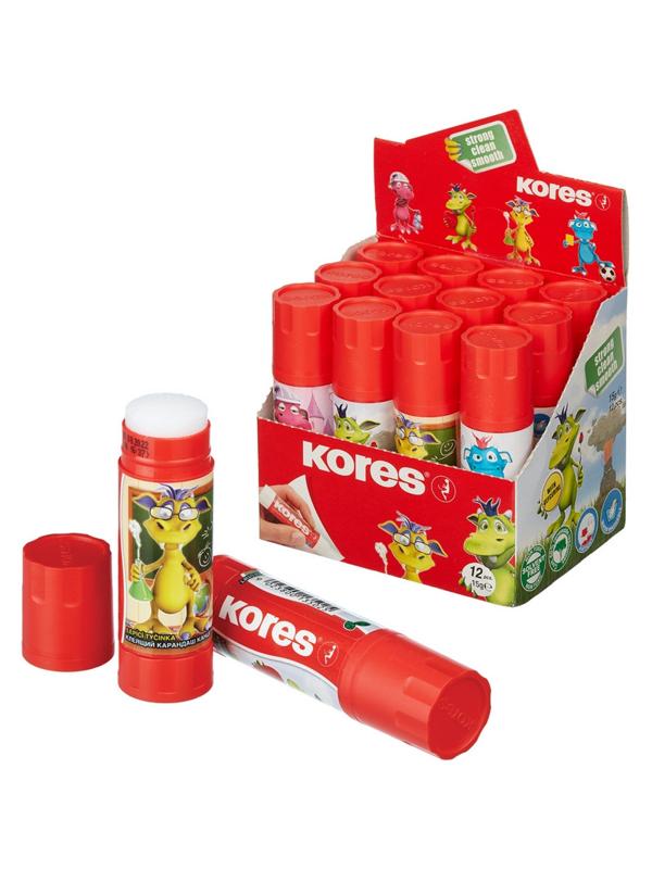 Клей-карандаш школьный 15г KORES GluKIDS 13502