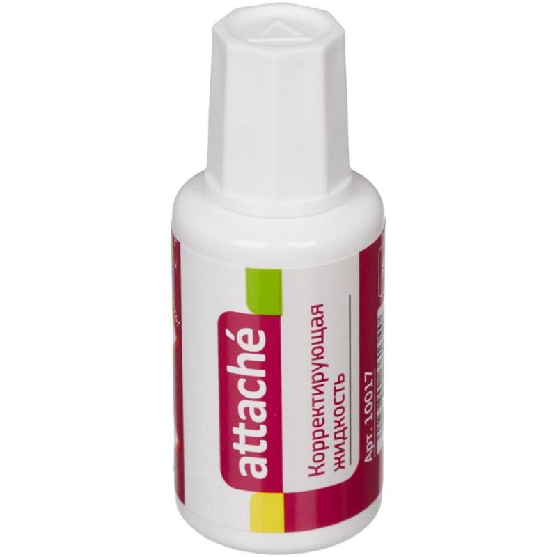 Корректирующая жидкость Attache 20мл на быстросохнущей осн, кисточка 66134