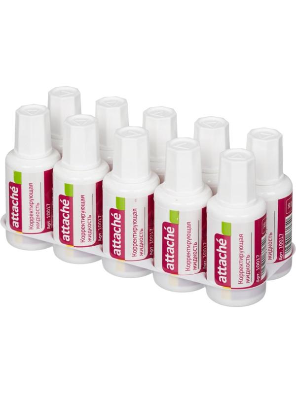 Корректирующая жидкость Attache 20мл на быстросохнущей осн, кисточка 66134