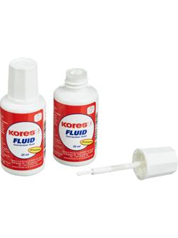 Корректирующая жидкость KORES  FLUID 20мл на быстросохн осн, кисточка 66101