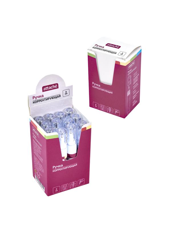 Корректирующий карандаш 8мл ATTACHE, шариковый наконечник 84034