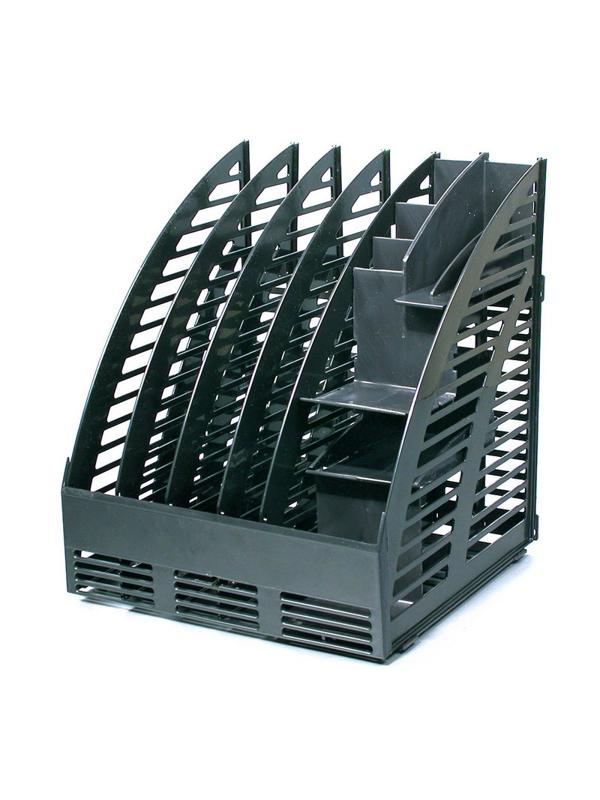 Лоток вертикальный Attache сборный 4 отделения + органайзер, 240 мм