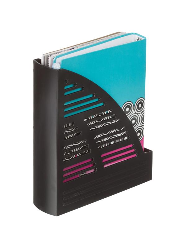 Лоток вертикальный ATTACHE 70мм (65) черный 4шт/упк