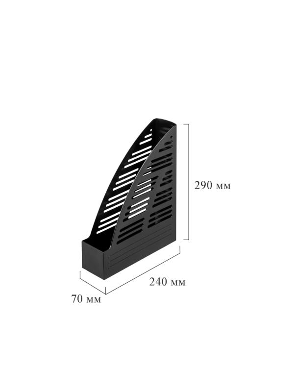 Лоток вертикальный ATTACHE 70мм (65) черный 4шт/упк