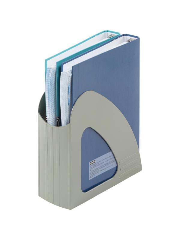 Лоток вертикальный Attache 90мм серый