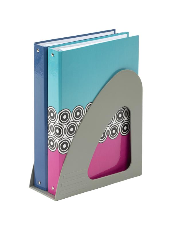 Лоток вертикальный Attache 90мм серый