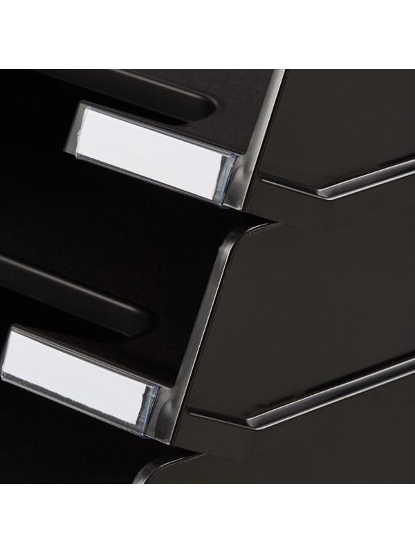 Лоток горизонтальный HAN с инд.окном черный 1020/13