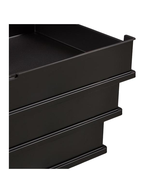 Лоток горизонтальный HAN с инд.окном черный 1020/13