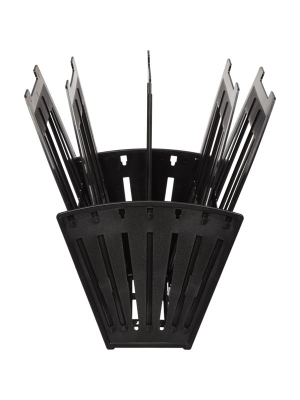 Лоток вертикальный Attache веер 4отделения 5секций черный