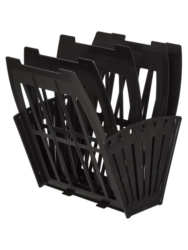 Лоток вертикальный Attache веер 4отделения 5секций черный