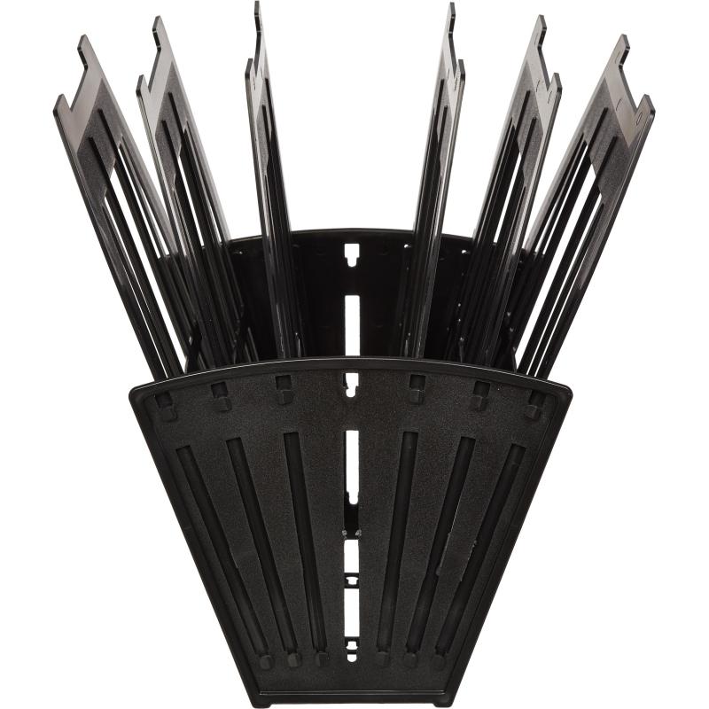 Лоток вертикальный Attache веер 5отделений 6секций черный