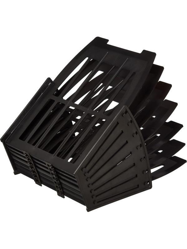 Лоток вертикальный Attache веер 6отделений 7секций черный