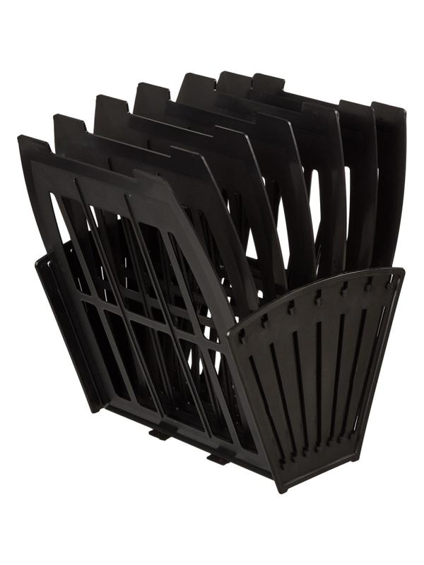 Лоток вертикальный Attache веер 6отделений 7секций черный