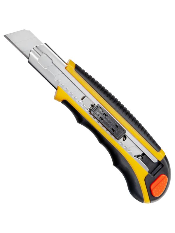 Нож универсальный 18 мм Attache Selection  с резин.вставк.+6 зап.лезвий